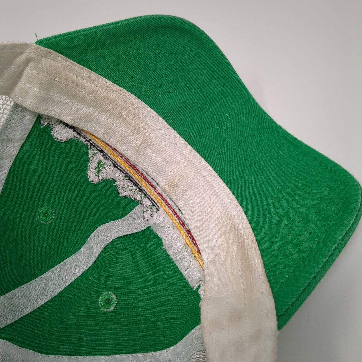 Redfish Lake Lodge Snapback Trucker Hat Green OSFA Mesh Back Gear For Sports