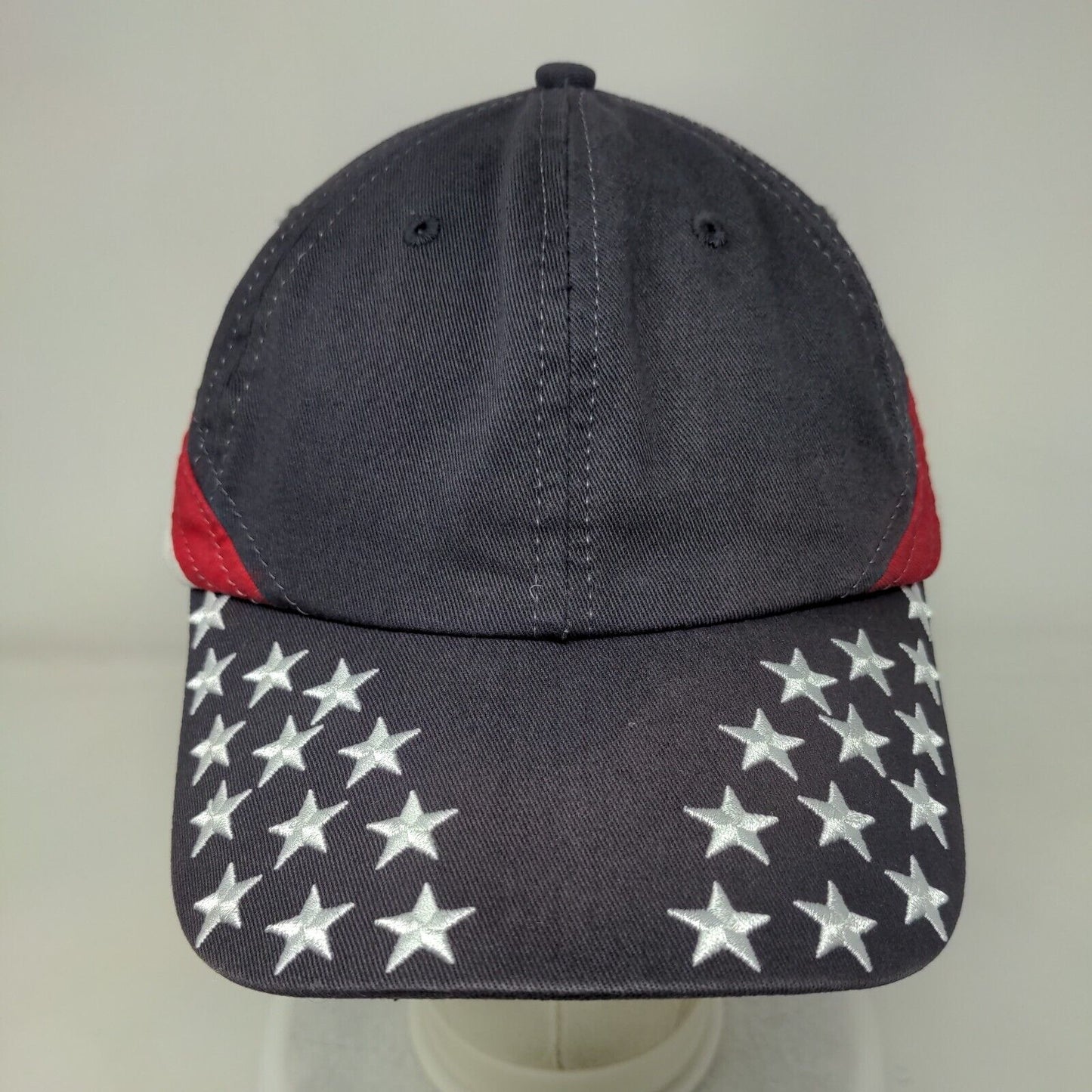 USA Flag Slideback Hat Multicolor OSFA Adjustable Embroidered HG