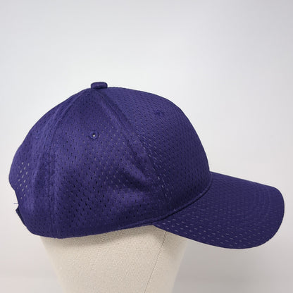 Outdoor Cap Strapback Baseball Cap Purple One Size Adjustable 6 Panel Blank