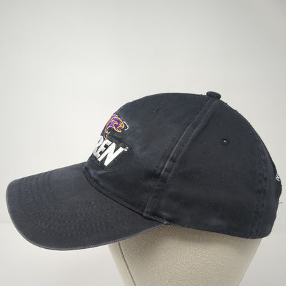 Stren Strapback Baseball Cap Black One Size Adjustable Embroidered 6 Panel