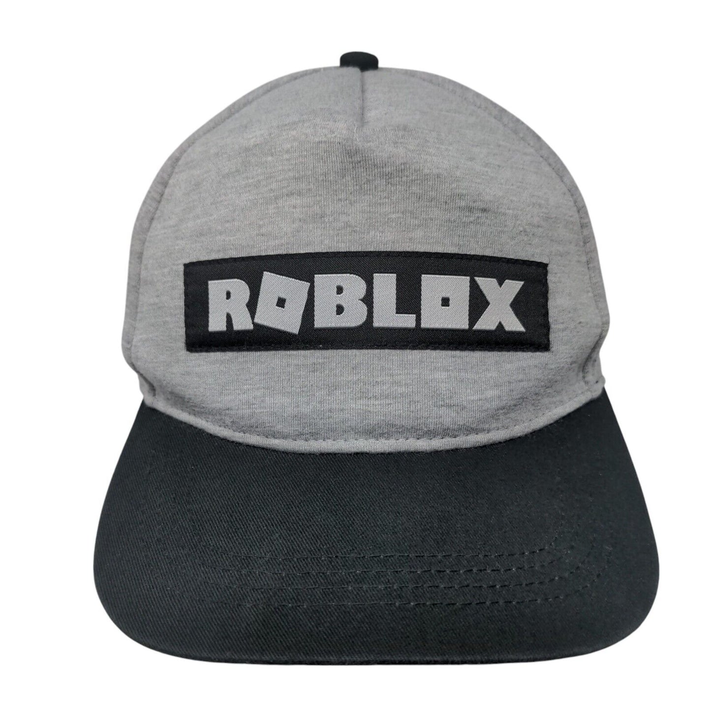 Roblox Patch Snapback Hat Gray Youth OSFM Adjustable Colorblock