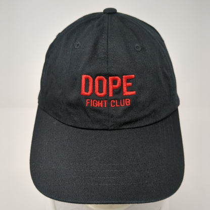 Dope Fight Club Slideback Hat Black One Size Solid Embroidered Yupoong