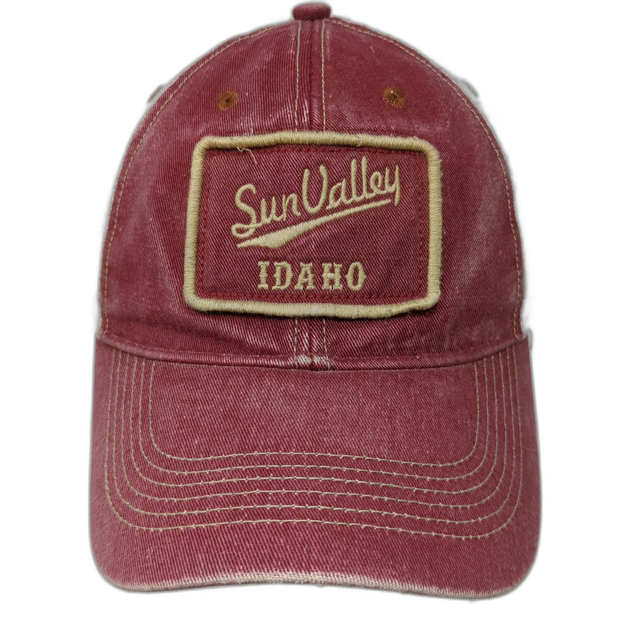 Legacy Red Trucker Hat One Size Sun Valley Idaho Mesh Back Snapback Green Brim