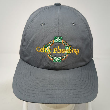 Richardson Baseball Cap Gray One Size Celtic Plumbing Knot Logo Strapback Hat