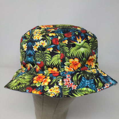 Spencer's Gifts Men's Bucket Hat Multicolor OS Floral All Over Print Polyester