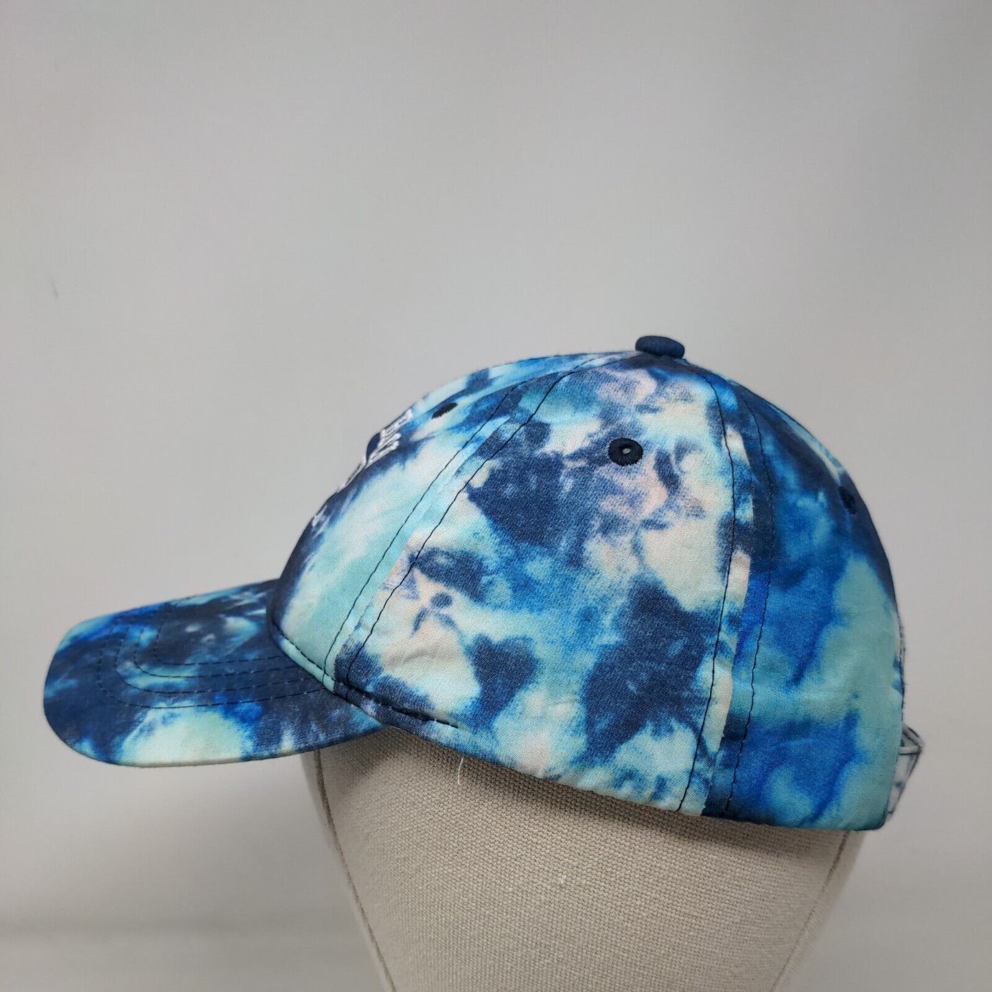 Panama City Beach Florida Strapback Hat Blue OS Adjustable Tie Dye Surf Style