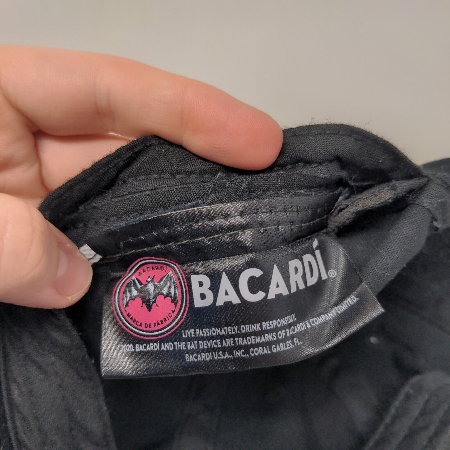 Spice Things Up Bacardi Slideback Hat Black One Size Embroidered 6 Panel