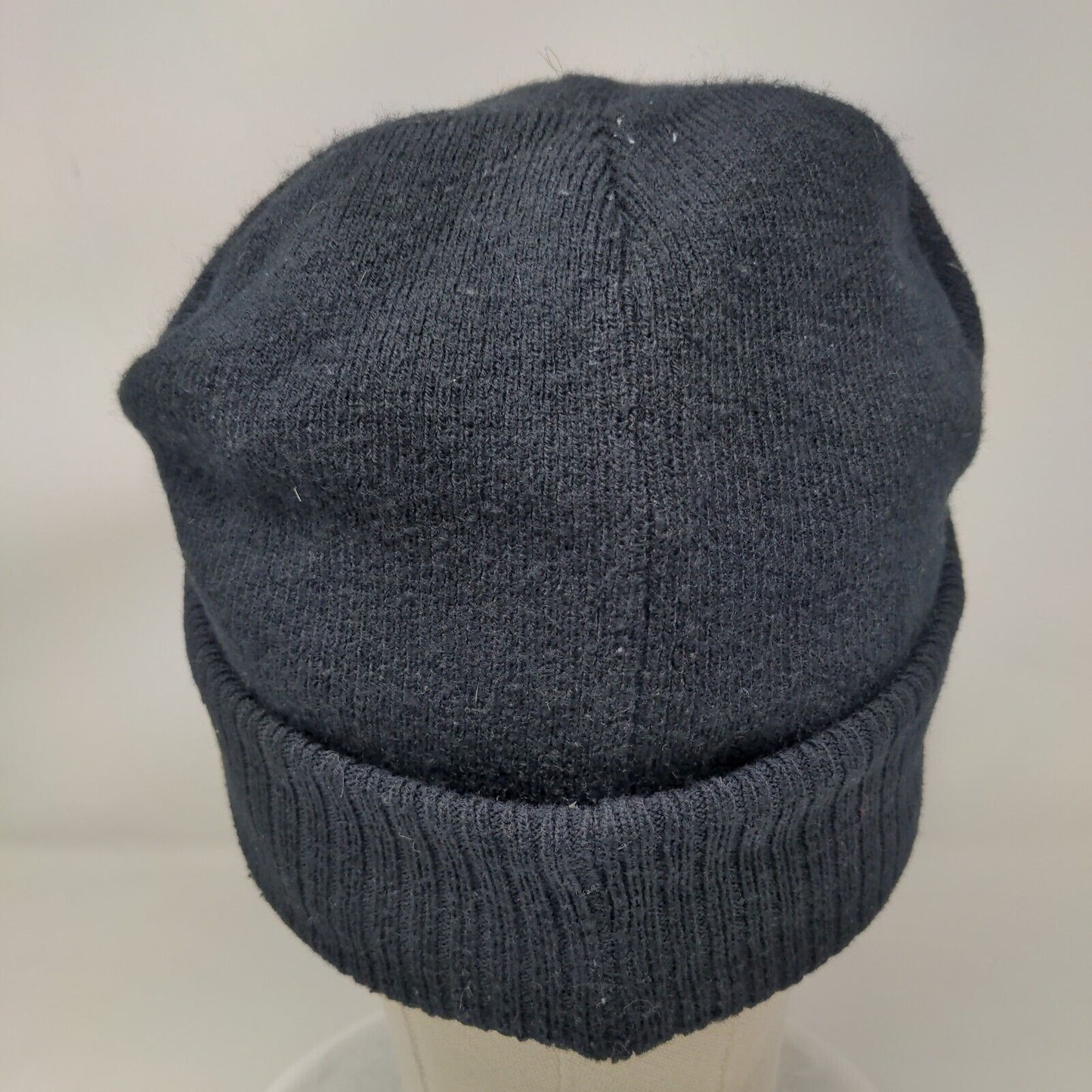 Canada Weather Gear Beanie Hat Black One Size Knitted Stretch Patriotic