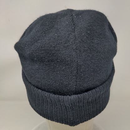 Canada Weather Gear Beanie Hat Black One Size Knitted Stretch Patriotic
