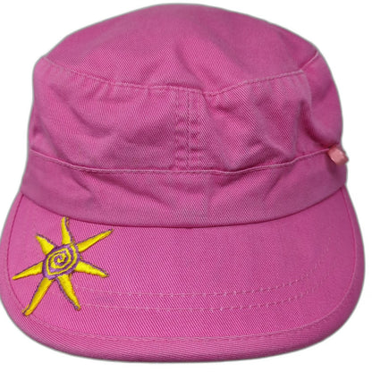 SKY Army Cap Pink One Size Cotton Embroidered Sun Yellow Purple Strapback Hat