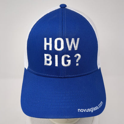 How Big? Novuglass.com Snapback Trucker Hat Blue One Size Mesh Back Cap America