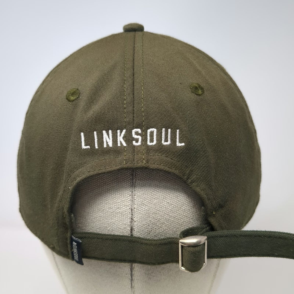 Linksoul Baseball Cap Green One Size Make Par Not War Golf Hat Slideback Strap