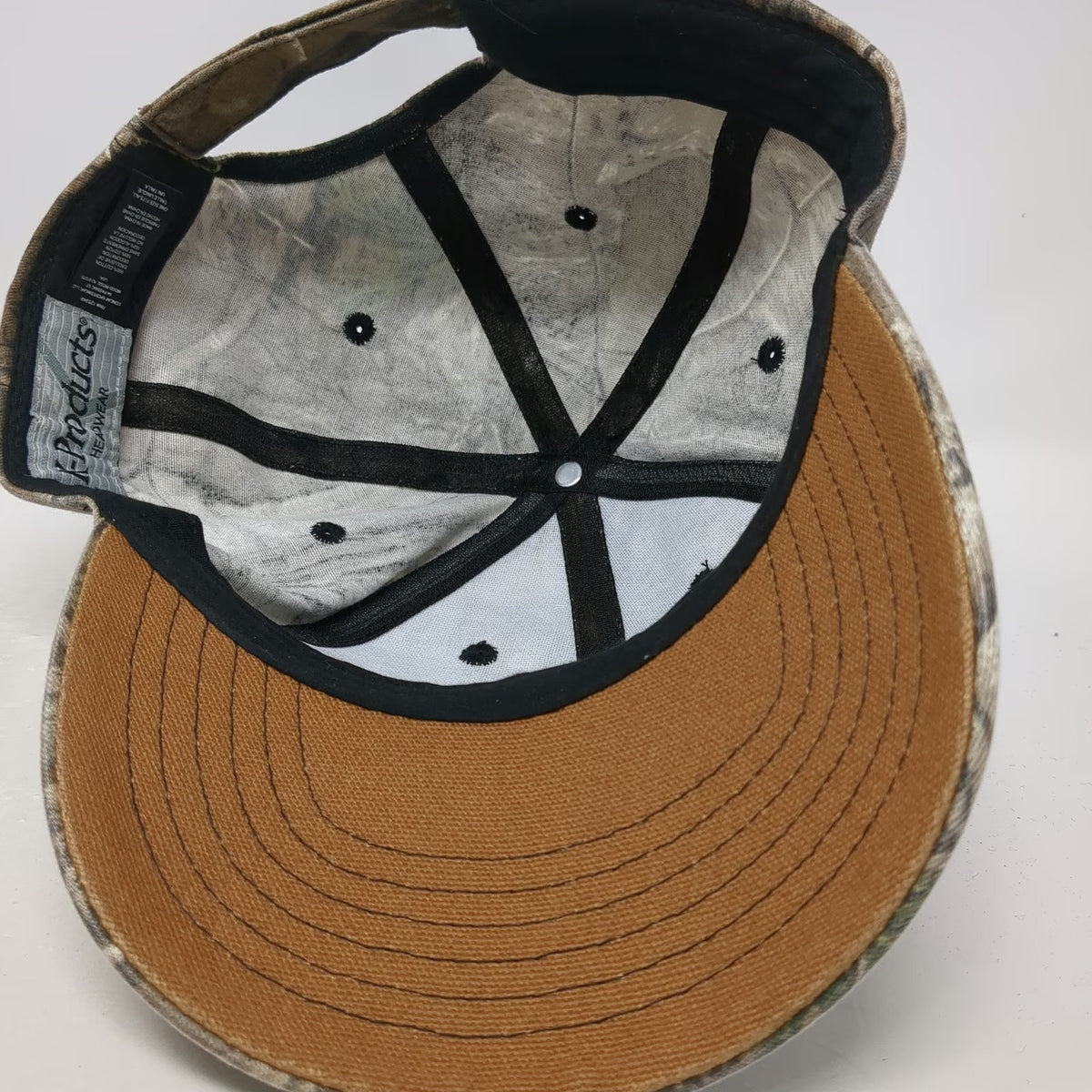 K-Products Baseball Cap Brown One Size New Holland Camo Embroidered Logo Hat