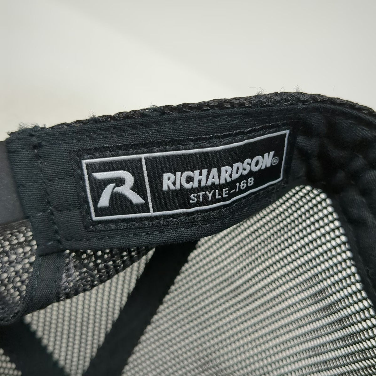 Richardson Trucker Hat Black One Size Lincoln Electric Patch Mesh Snapback Logo