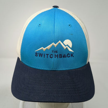 Richardson Trucker Hat Blue L Mesh Snapback The Switchback Mountain Sun Logo