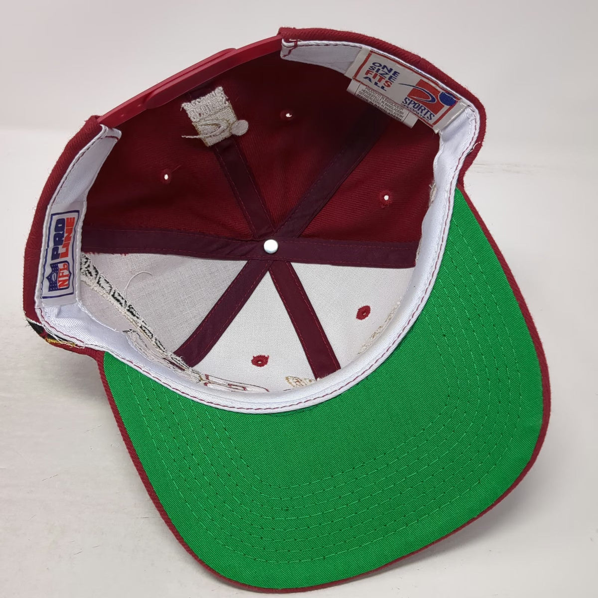 Sports Specialties San Francisco 49ers NFL Snapback Hat Red Vintage Green Brim