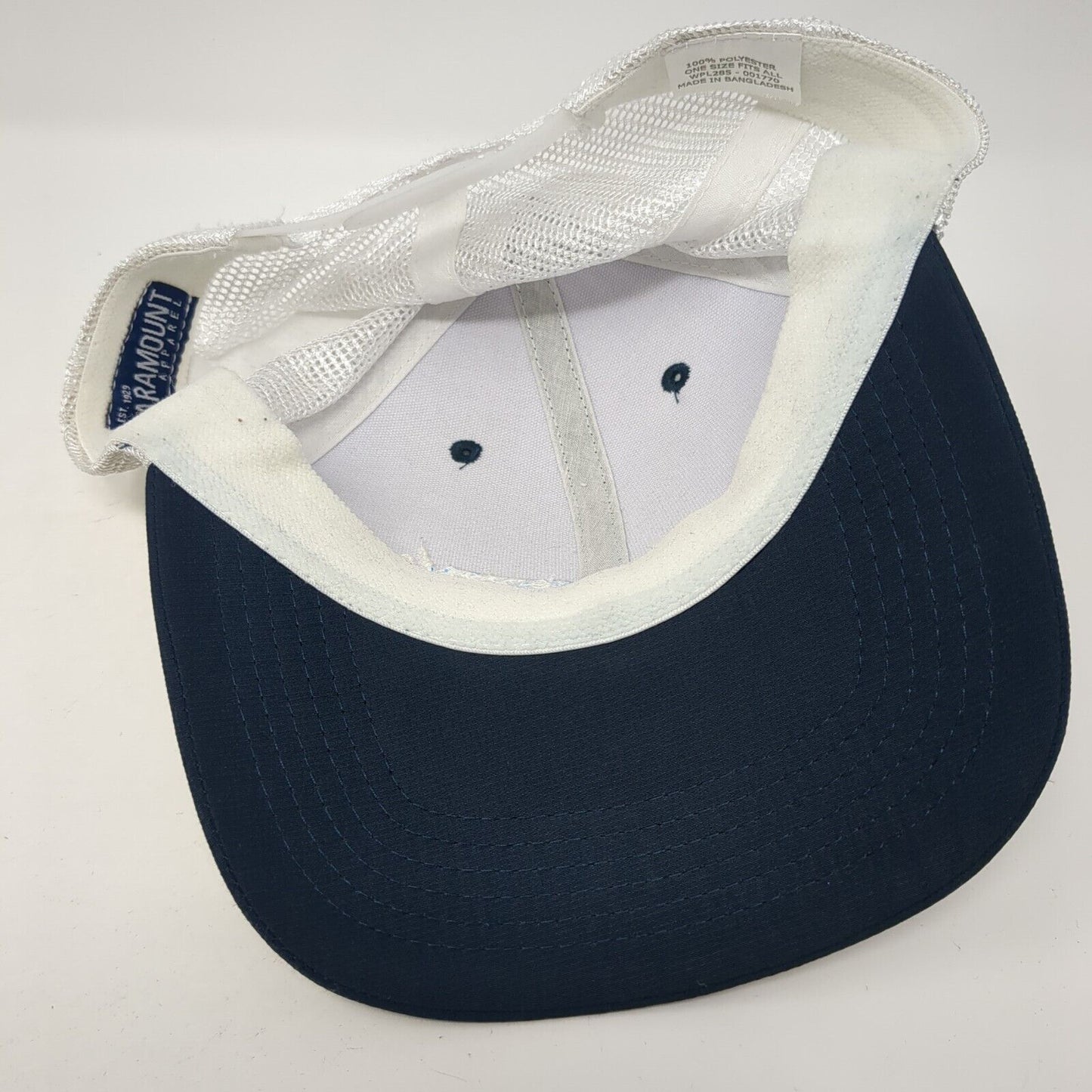 Full Value Pork Snapback Trucker Hat Blue OS Adjustable Mesh Back Paramount