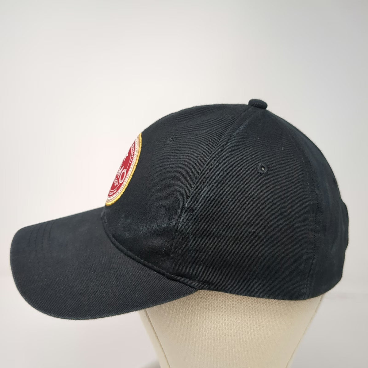 Primo Taglio Deli Logo Hat Black Baseball Cap One Size Slideback Cotton