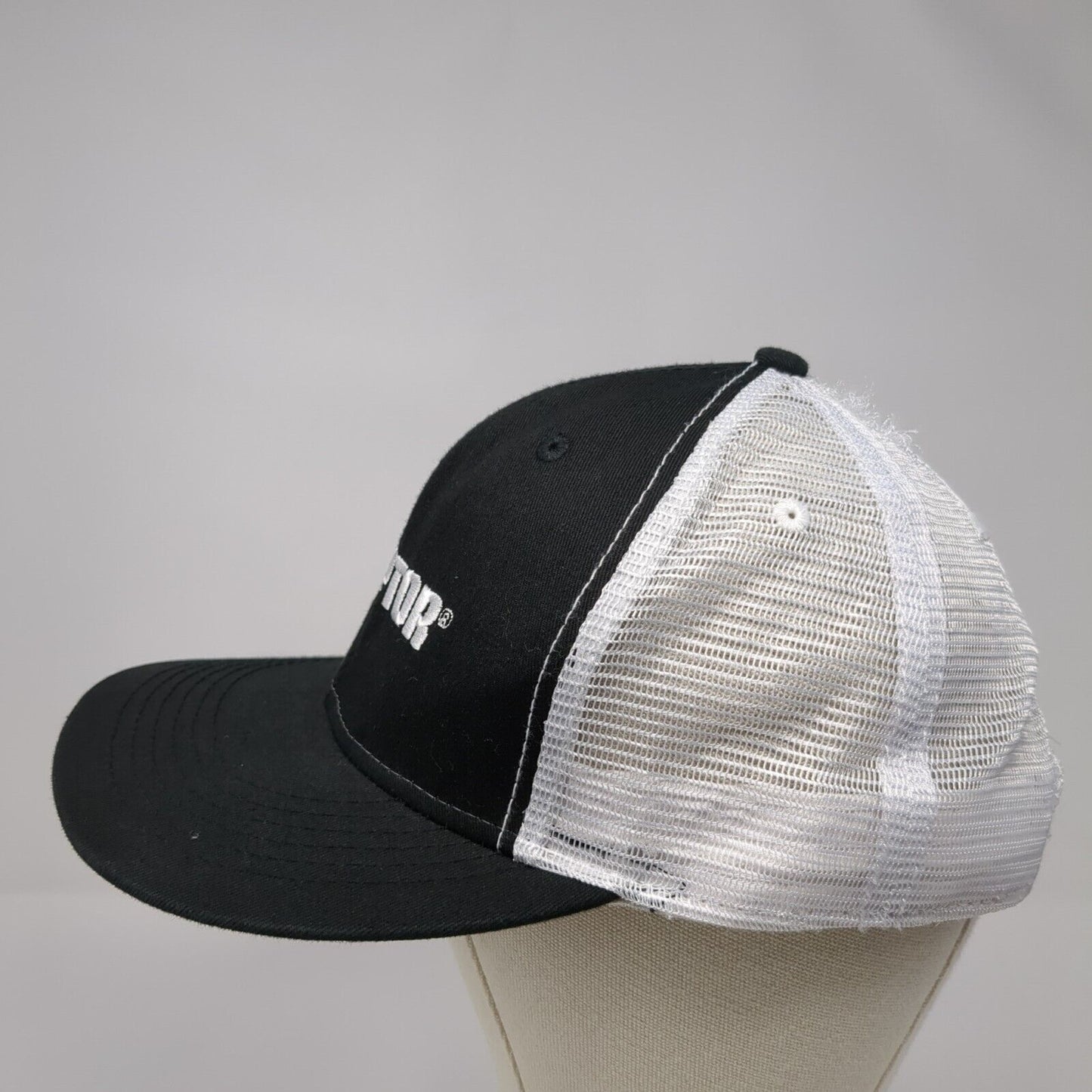 Raptor Snapback Mesh Back Trucker Hat Black One Size Embroidered 6 Panel