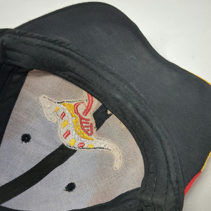 Baseball Cap Black Red Yellow One Size Australia Kangaroo Flag Strapback Hat