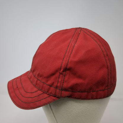 Landry Cap Baseball Cap Red 7 1/8 Fitted Contrast Stitch Green Underbrim Hat