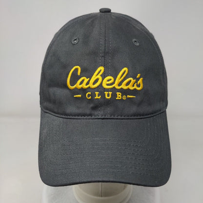 Cabela's Club Slideback Hat Gray OSFM Adjustable Embroidered Vented Holes