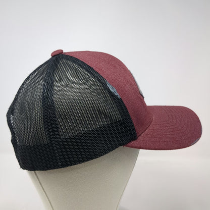 Hurley Trucker Hat Red Black Gray One Size Mesh Back Snapback Born From Water