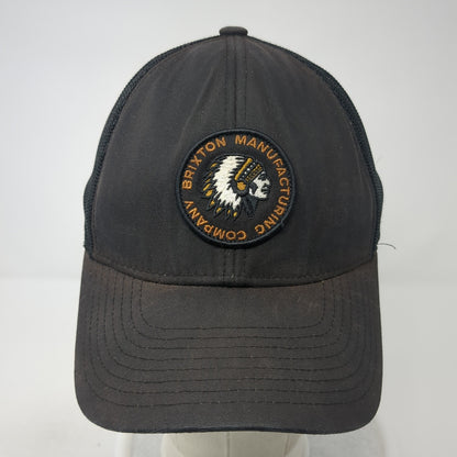 Brixton Manufacturing Company Patch Snapback Trucker Hat Black One Size
