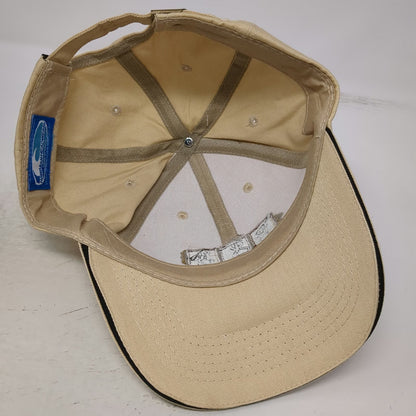 Hawaiian Headwear Baseball Cap Beige One Size Cotton Kauai Hawaii Slideback Hat