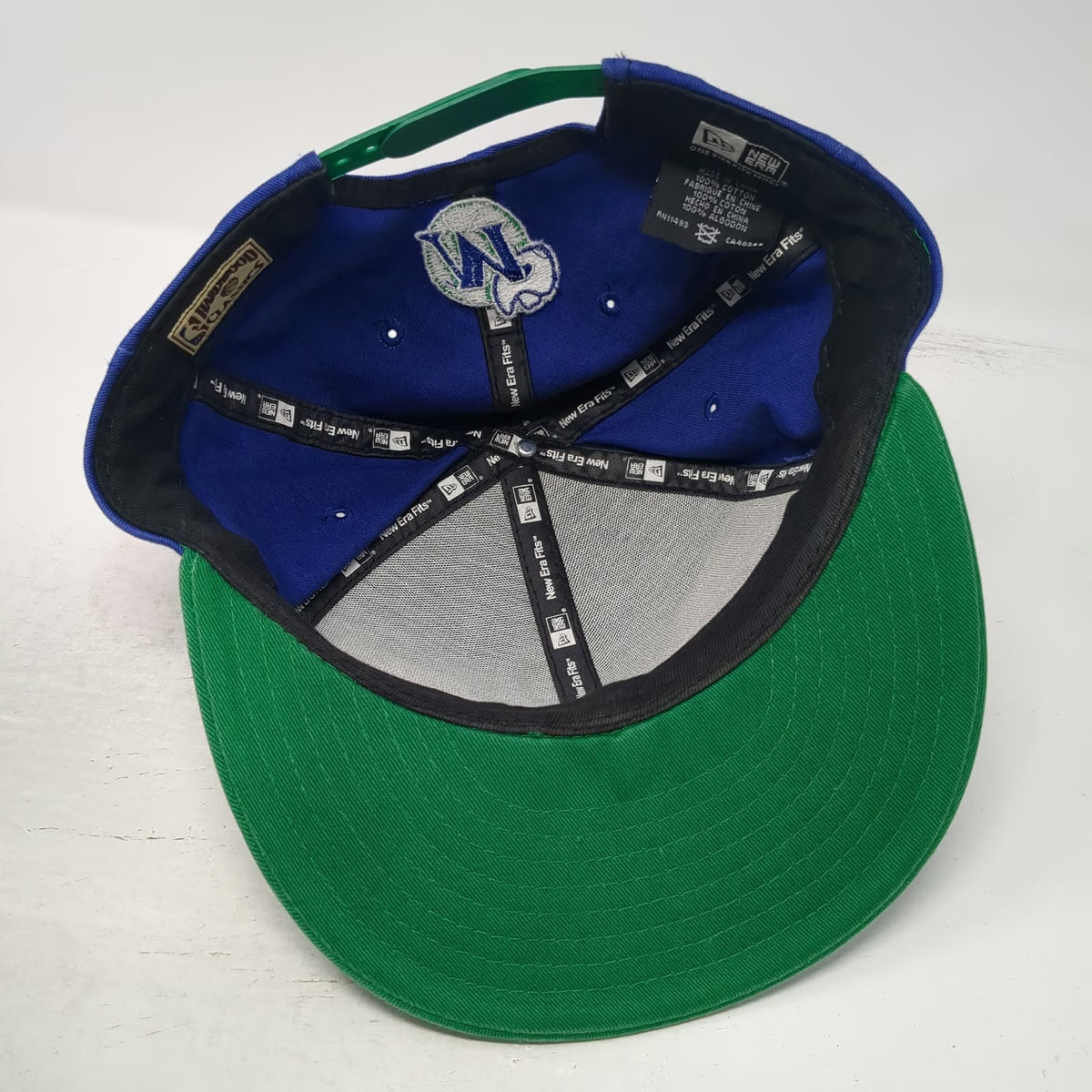 Dallas Mavericks NBA New Era Snapback Blue Green One Size Hardwood Classics Hat