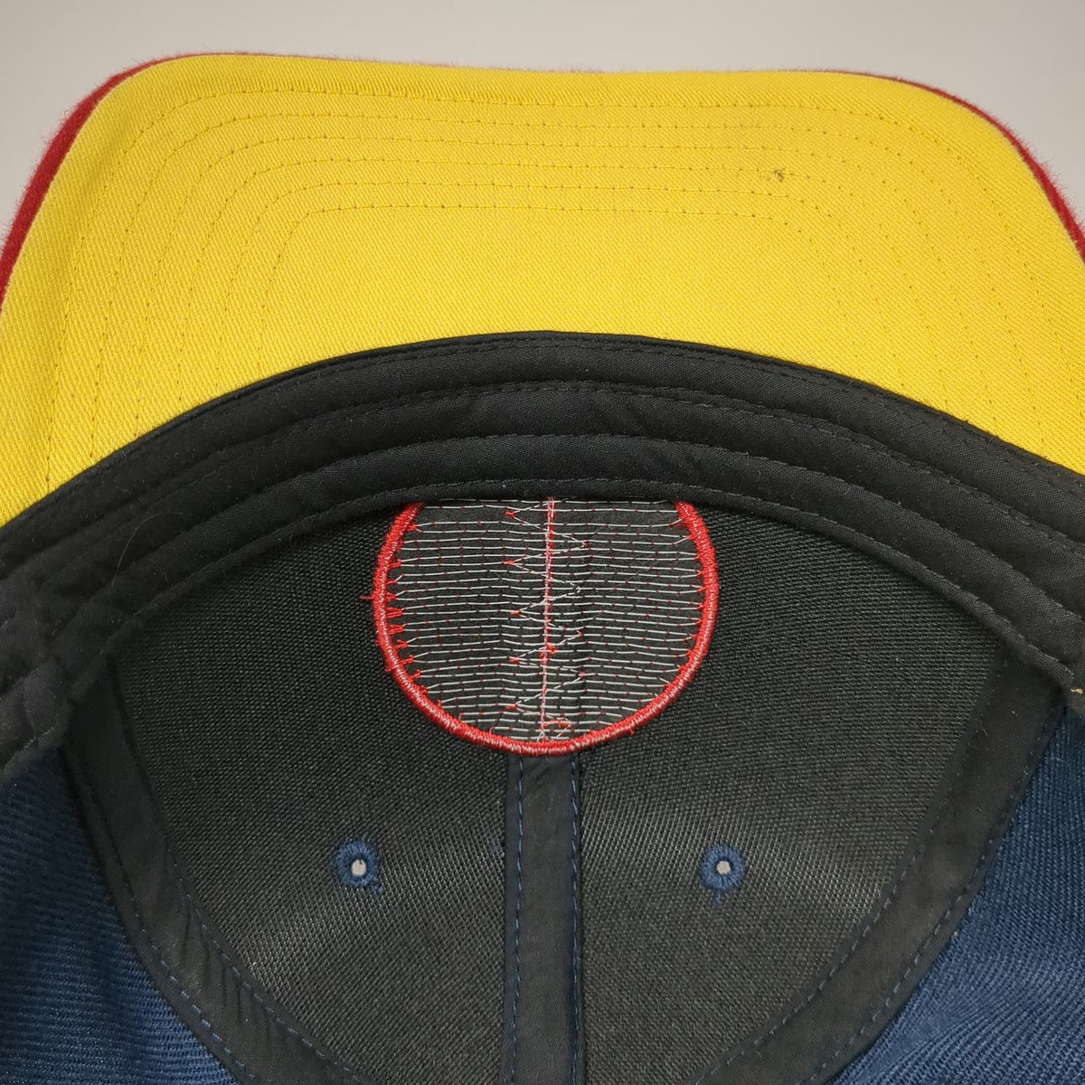 Ted Lasso Snapback Hat Blue Red One Size Believe Patch Yellow Underbrim Show