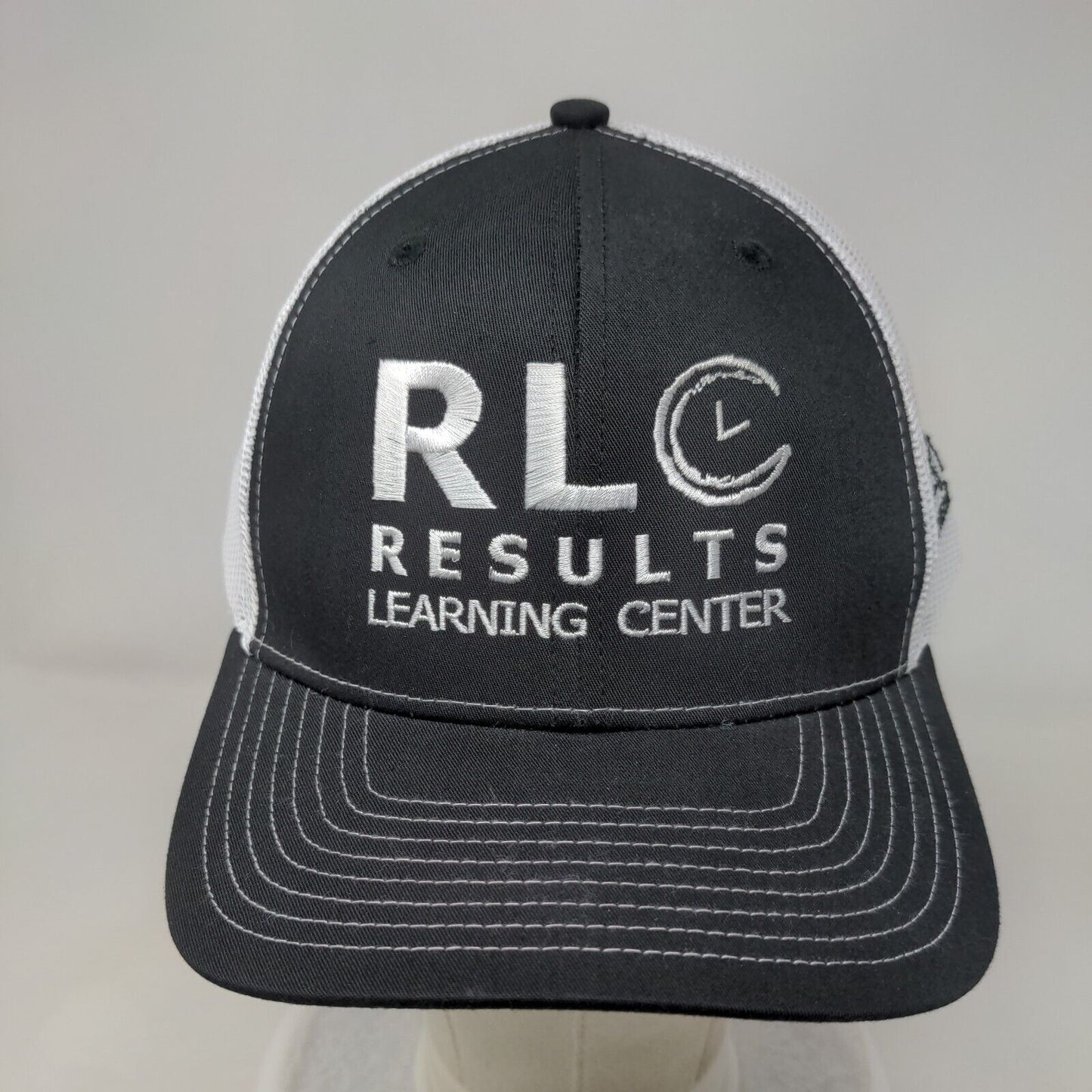 RLC Results Learning Center Snapback Trucker Hat Black One Size Richardson