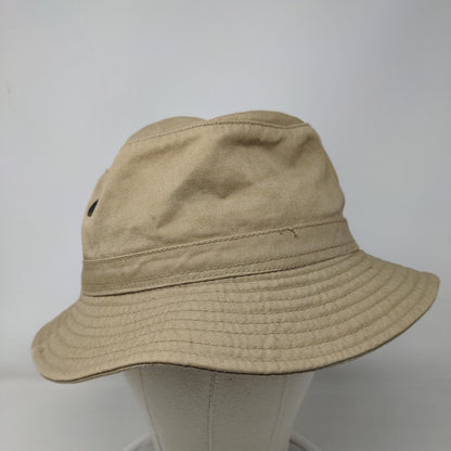 Haband Bucket Hat Tan Large Solid Blank Vent Holes Cotton Outdoor