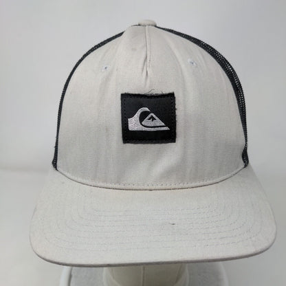Quiksilver Snapback Mesh Back Trucker Hat Gray OSFM Colorblock Yupoong