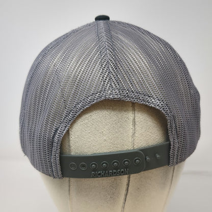 Richardson 112 Trucker Hat Black Gray One Size A&I Distributors Snapback Mesh