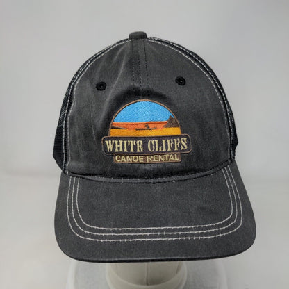 White Cliffs Canoe Rental Strapback Trucker Hat Gray Adult Outdoor Cap
