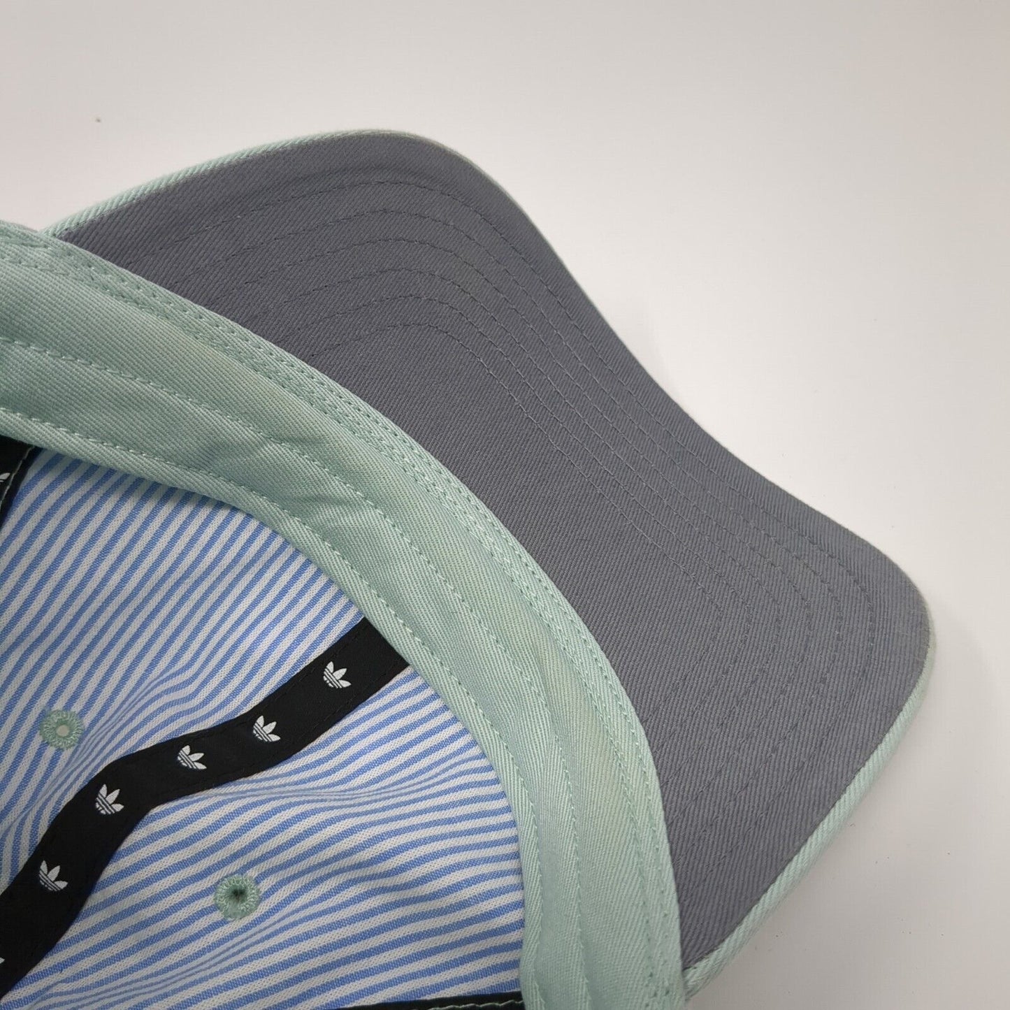 Adidas Trefoil Slideback Hat Green One Size Solid Embroidered 6 Panel