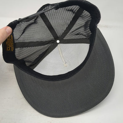 Yupoong Trucker Hat Gray One Size Snapback Mesh Back Moab Utah Arch Patch