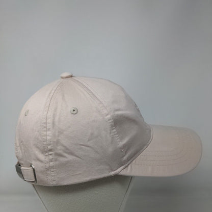 Ximi Vogue Slideback Hat Tan One Size Adjustable Embroidered Floral