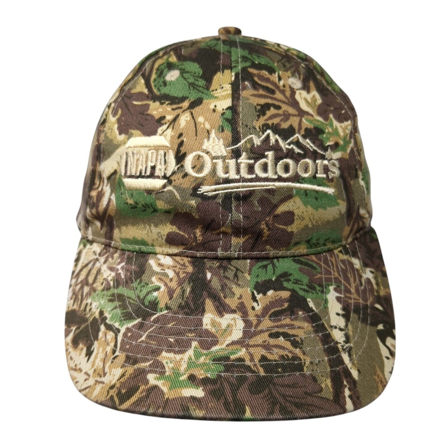 NAPA Outdoors Strapback Hat Camouflage One Size Adjustable Embroidered 6 Panel