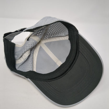 Nike Golf Strapback Hat Gray One Size Adjustable Swoosh Laser Cut
