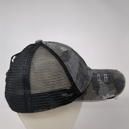 C.C Exclusives Strapback Trucker Hat Ponytail Camo One Size Adjustable