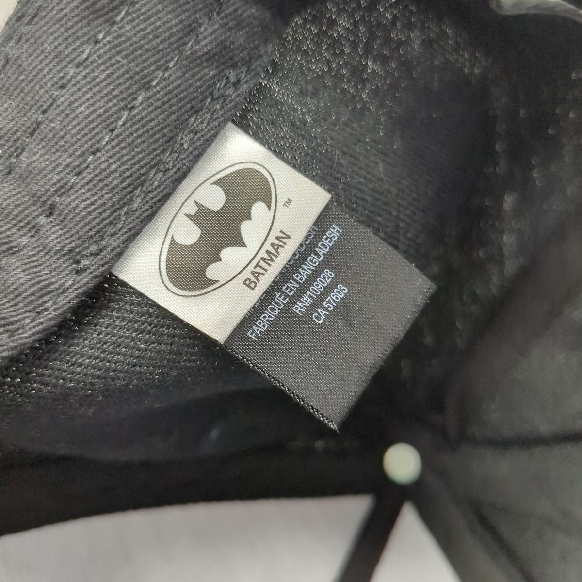 Bioworld Wayne Industries 5 Panel Black One Size Snapback Batman Flat Bill Hat