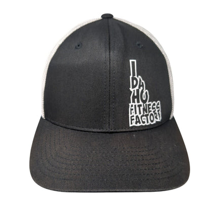 Idaho Fitness Factory Fitted Mesh Back Trucker Hat Black L/XL Flexfit