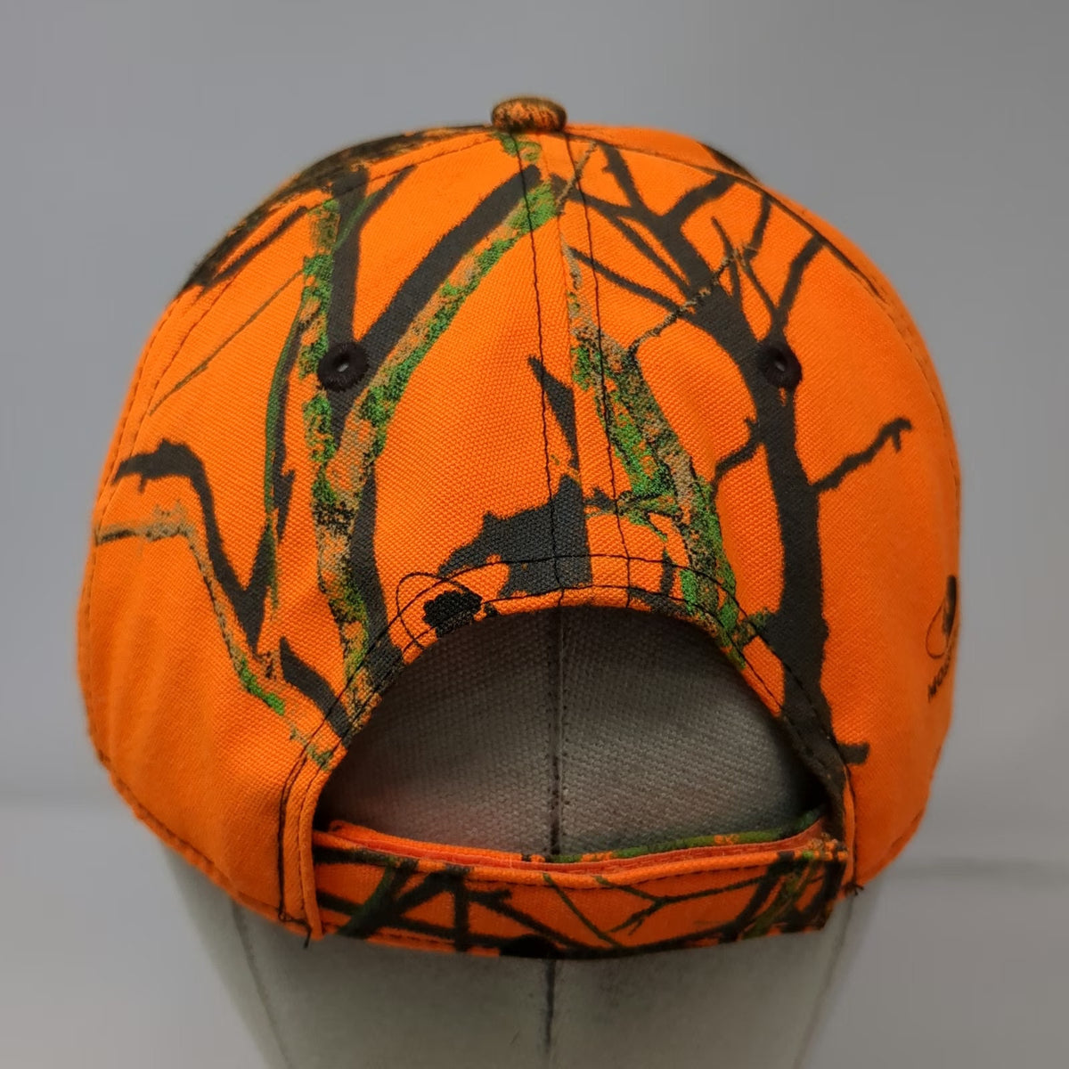 Stihl Baseball Cap Orange Green Brown Camo Mossy Oak Logo One Size Strapback Hat