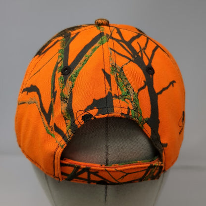Stihl Baseball Cap Orange Green Brown Camo Mossy Oak Logo One Size Strapback Hat