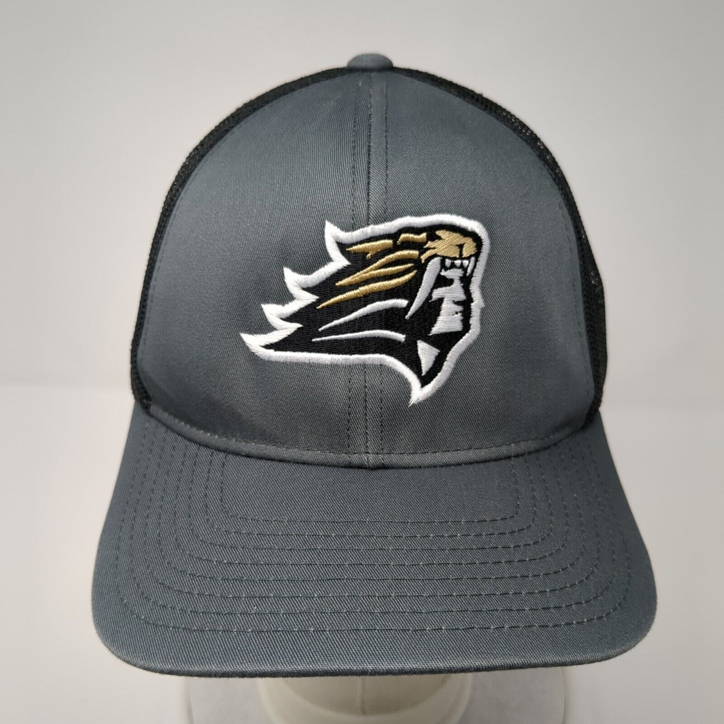 Pacific Headwear Snapback Trucker Hat Gray One Size Adjustable Mesh Back