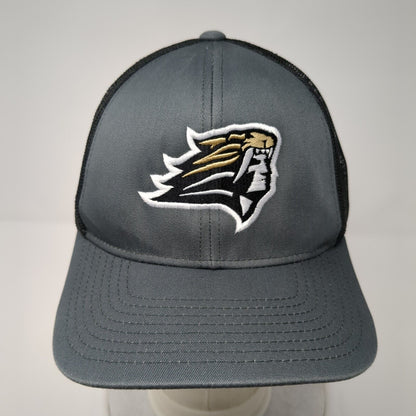 Pacific Headwear Snapback Trucker Hat Gray One Size Adjustable Mesh Back