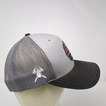 Richardson Snapback Trucker Hat Gray One Size Mesh Back Logo Patch