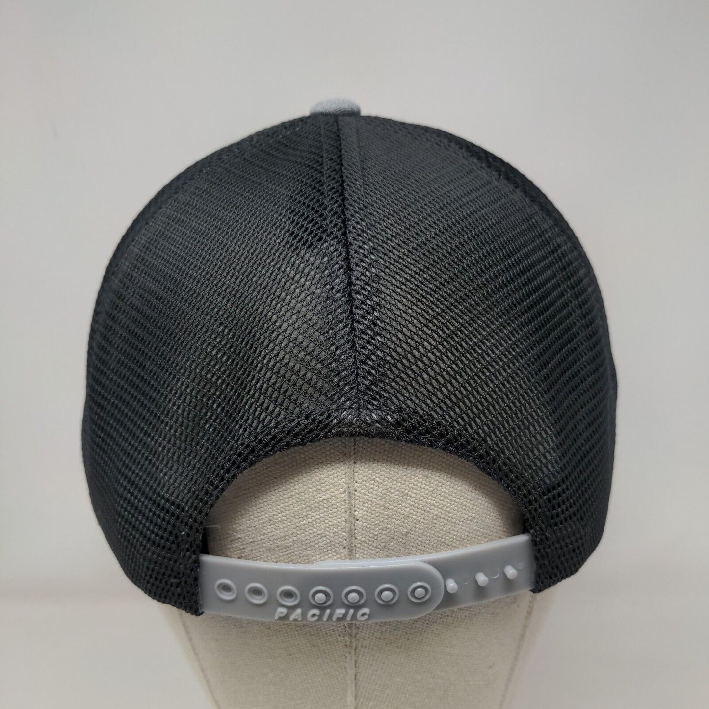 JCSAF Snapback Trucker Hat Gray One Size 110 Flexfit Mesh Back Pacific Headwear